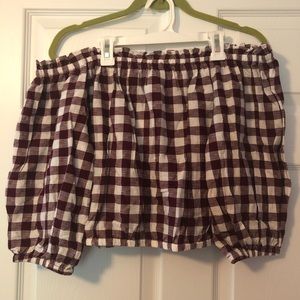 [forever 21] off the shoulder blouse